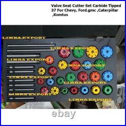 Valve Seat Cutter Set Carbide Tipped 37 For Chevy, Ford. Gmc, Caterpillar, Komtus Valve Seat Cutter Set Carbide Tipped 37 For Chevy, Ford. Gmc, Caterpillar, Komtus