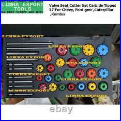 Valve Seat Cutter Set Carbide Tipped 37 For Chevy, Ford. Gmc, Caterpillar, Komtus