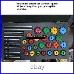 Valve Seat Cutter Set Carbide Tipped 37 For Chevy, Ford. Gmc, Caterpillar, Komtus Valve Seat Cutter Set Carbide Tipped 37 For Chevy, Ford. Gmc, Caterpillar, Komtus
