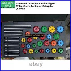 Valve Seat Cutter Set Carbide Tipped 37 For Chevy, Ford. Gmc, Caterpillar, Komtus