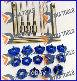 Valve Seat Cutter Set Kawasaki, Honda, Yamaha Carbide Tipped 24 Pcs Bikes, Atv