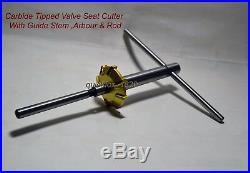 Valve Seat Cutters Kit Carbide Tipped To Cut Hard Seats 3 Angles Cut 30-45-60 Dg