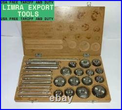 Valve Seat & Face Cutter Set 15 Pcs Set For Vintage Cars & Bikes