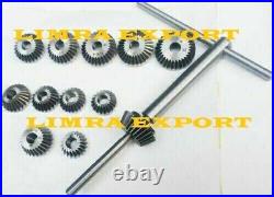 Valve Seat & Face Cutter Set 21 Pieces Set For Vintage Cars & Bikes USA Valve Seat & Face Cutter Set 21 Pieces Set For Vintage Cars & Bikes USA