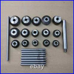 Valve Seat Face Cutter Set Carbon Steel 15 Pieces Metal Box Vintage Cars Bikes