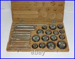 Valve Seat & Face Cutter Set / Kit 15 Pcs Set For Vintage Cars & Bikes In Wood