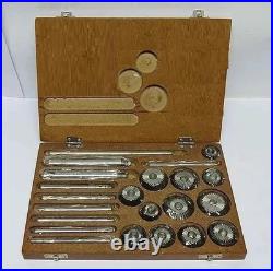 Valve Seat & Face Cutter Set Of 12PCs Carbon Steel With Wooden Box-GIMT Valve Seat & Face Cutter Set Of 12PCs Carbon Steel With Wooden Box-GIMT