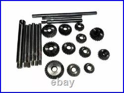 Valve Seat & Face Cutter Set Of 12PCs Carbon Steel With Wooden Box-GIMT