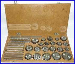 Valve Seat & Face Cutter Set Of 21PCs Carbon Steel With Wooden Box