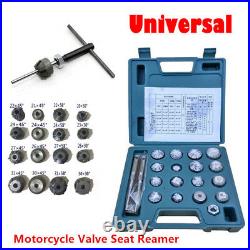 Valve Seat Reamer Motorcycle Repair Displacement Cutter Valve Tool Kit with Box