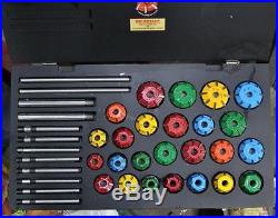 Valve Seat Restoration Fast & Econ System Carbide Tipped Val Seat Cutters Set