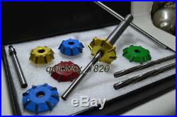 Valve seat Cutter Set Carbide Tipped 3 Angle Cut 2.020-1.600 30-45-60 Degree
