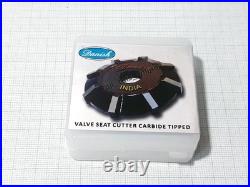 Valve seat cutter set, 5-piece, made of carbide, 2 cutting angles