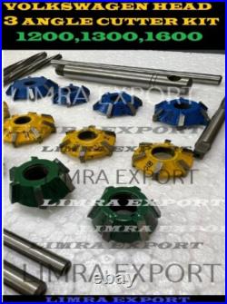 Volkswagen Head 3 Angle Cut Carbide Tipped Valve Seat Cutter Kit 1200,1300,1600